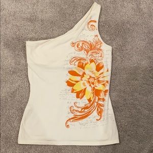 Express. Left shoulder sexy basic bra top